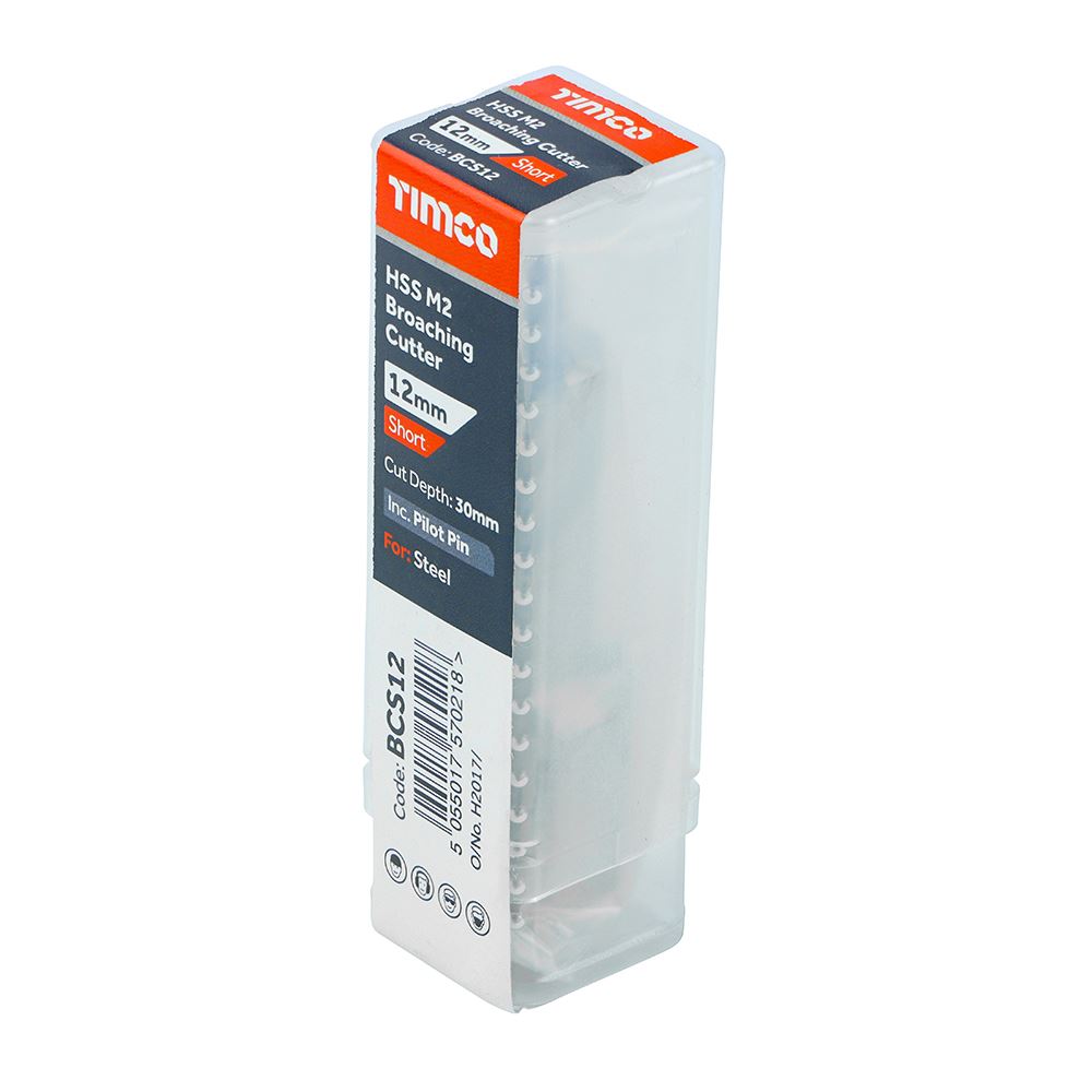 TIMCO Broaching Cutter HSS M2 Short 12 x 30 Pack 1