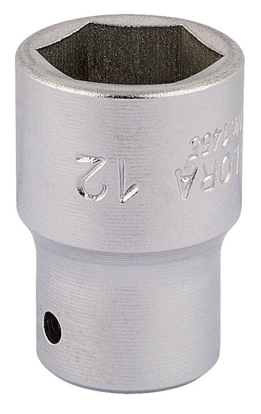 11101 Elora Elora Hexagon Socket, 1/4 Sq. Dr., 12mm 1455-M 12 1/4 Sockets Professional Trade DIY Workshop Garage Use