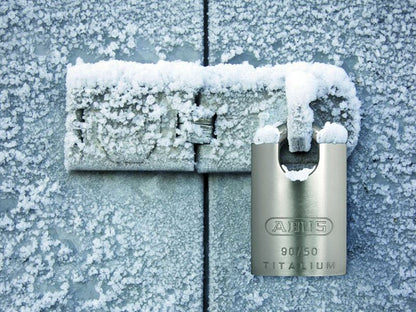 ABUS 55902 90RK/50 TITALIUM™ Padlock Closed Shackle Carded