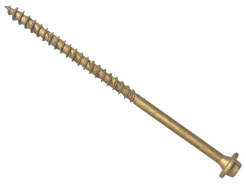 ForgeFix FORTF7150T Hexagonal/TORX┬« Compatible Timber T30 Screws Tan 7x150mm Tub 50 |