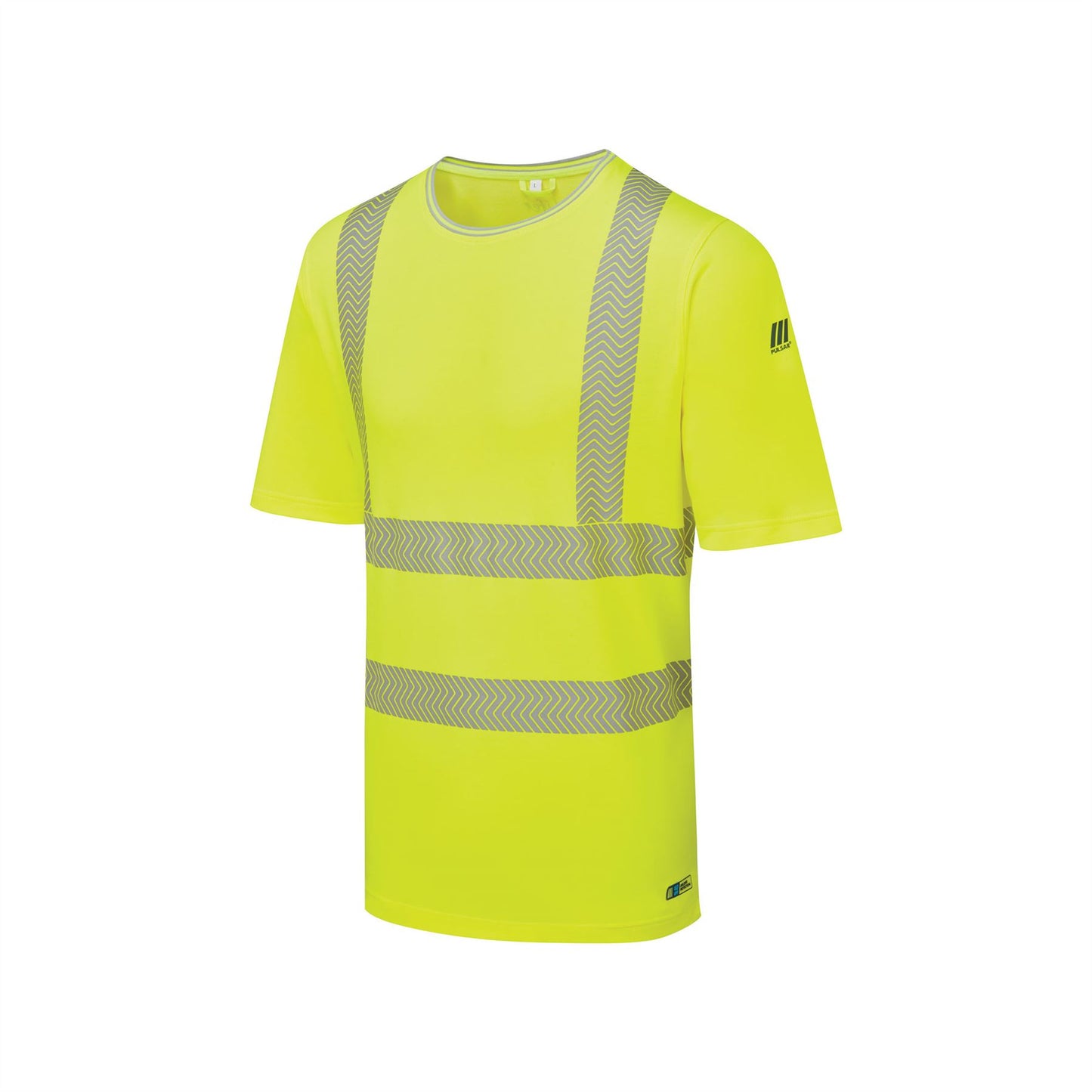 Pulsar LFE933 GRS Hi Vis Short Sleeve T-Shirt Yellow Orange High Visibility Workwear