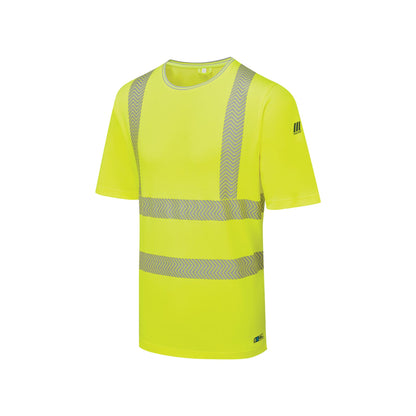 Pulsar LFE933 GRS Hi Vis Short Sleeve T-Shirt Yellow Orange High Visibility Workwear