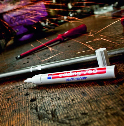 Edding 750 Paint Marker All Colours Round Tip 2-4 mm Paint Marker Heat-Resistant