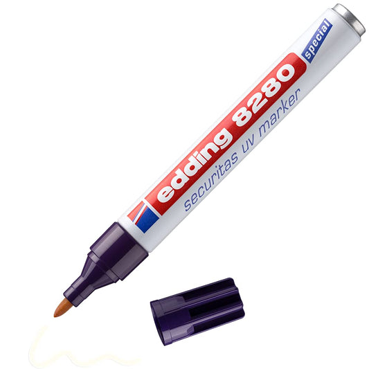 Edding 8280 securitas uv marker - colourless - 1 pen - round nib 1.5-3 mm