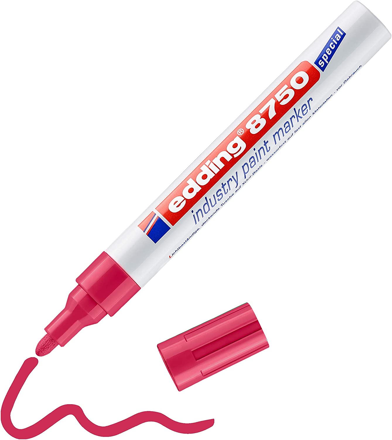 Edding 8750 industry paint marker - Red - round nib 2-4 mm - paint marker