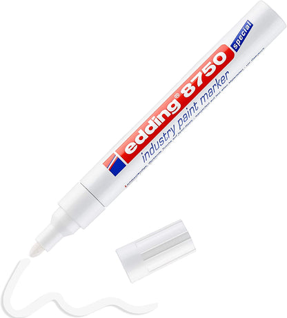 Edding 8750 industry paint marker - white - round nib 2-4 mm - paint marker