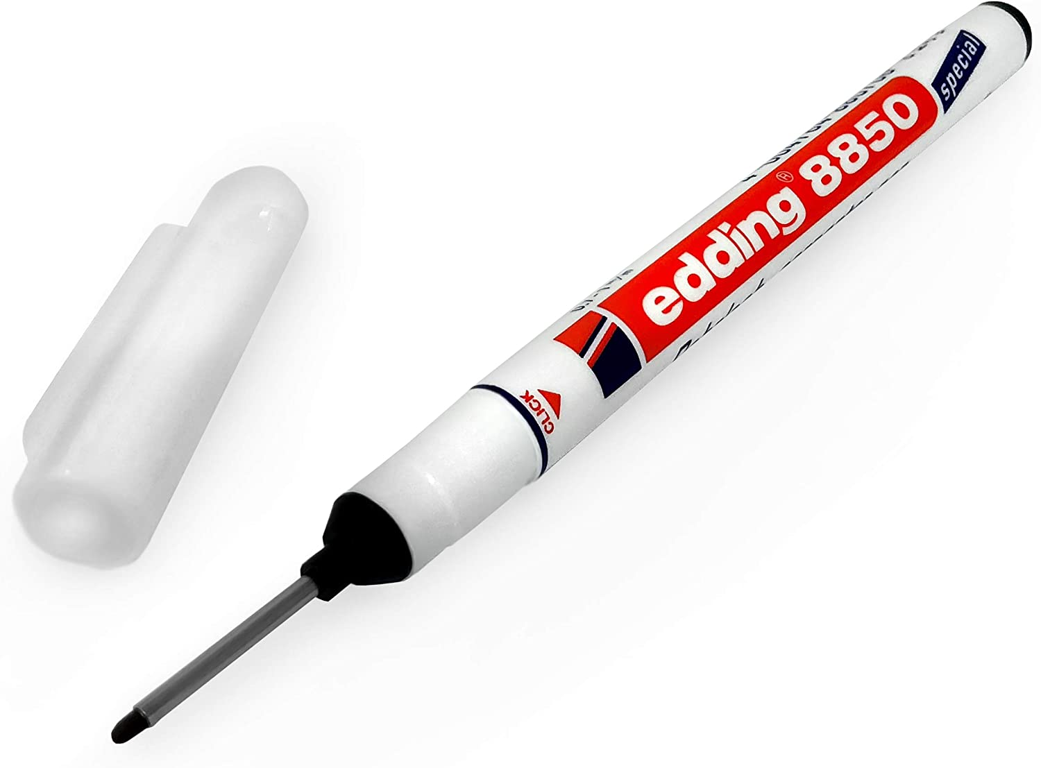 Edding 8850 Permanent Carpenter's Marker 0.7-1mm Extra Long Tip, Black