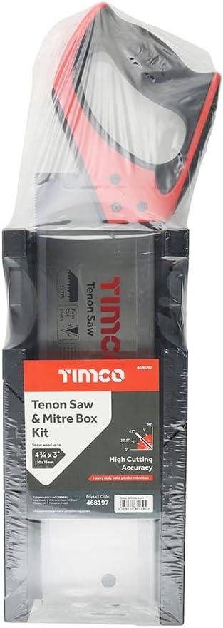 TIMCO Tenon Saw & Mitre Box Kit 2 Pieces Pack 1