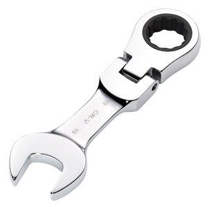 Draper 19MM STUBBY FLEX RACT. SPANNER 27981 27981 HI-TORQÂ® Metric Stubby Flexible Head Ratchet Combination Spanner