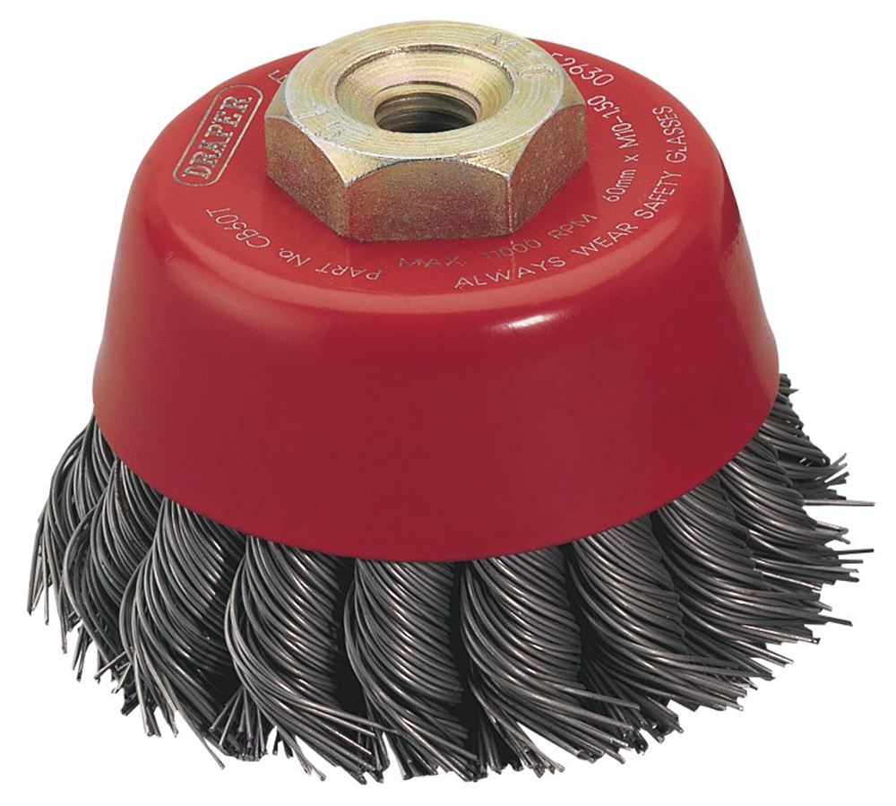 Draper TWIST CUP BRUSH M10 - 60MM 52630 52630 Twist Knot Wire Cup Brushes