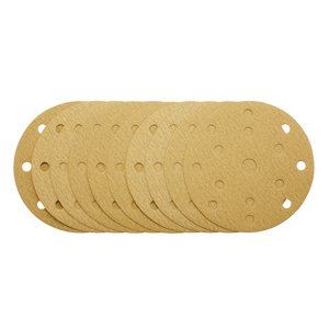 Draper 150MM GOLD SAND DISC 180G 15DE 08475 Gold Sanding Discs with Hook & Loop, 150mm, 15 Dust Extraction Holes (Pack of 10)