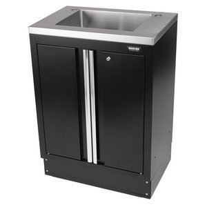BUNKER  Modular Floor Cabinet with Sink, 2 Door, 680mm