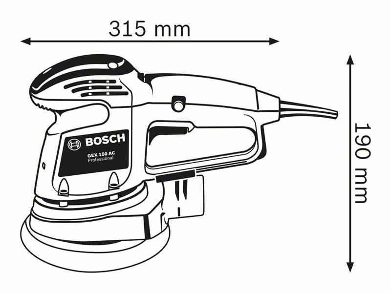 BSH GEX 34-150 Professional Random Orbital Sander 150mm 340W 240V