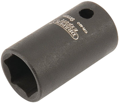Draper 9MM IMPACT SOCKET 1/4DR 05013 1/4" Sq. Dr. Draper Expert HI-TORQÂ® Metric Impact Sockets