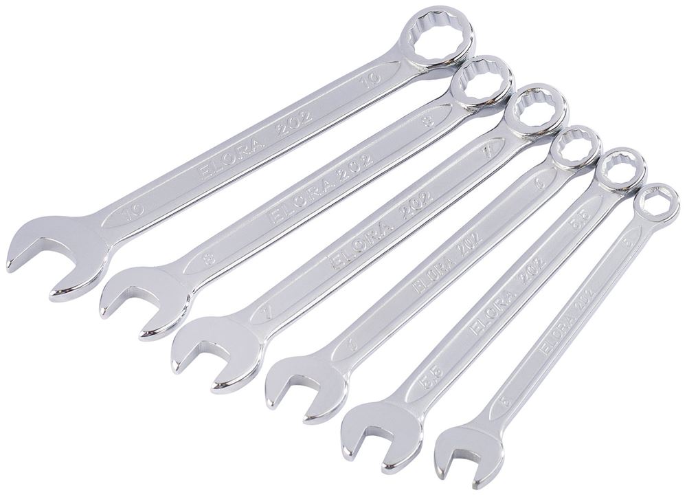 Draper 5-10MM MIDGET COMB SPANNER SET 04212 Midget Metric Combination Spanner Set (6 Piece)