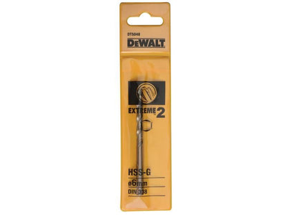 DeWalt DT5048-QZ Extreme 2 Metal Drill Bit 6.0mm OL:93mm WL:57mm