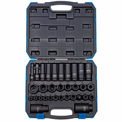 Draper 32PC 3/8&1/2 IMPACT SOCK.SET 83098 3/8" and 1/2" Sq. Dr. Impact Socket Set (32 Piece)