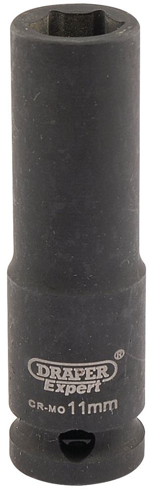 Draper 11MM IMPACT DEEP SOCKET 3/8DR 06884 3/8" Sq. Dr. Draper Expert HI-TORQÂ® Metric Deep Impact Sockets