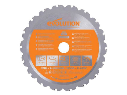 EVL Multi-Material Saw Blade 165 x 20mm x 18T