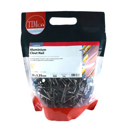 TIMCO Clout Nail - Aluminium 50 x 3.35 Pack 1