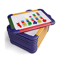 Show-Me A4 Rbw Magn Whiteboard Pk10