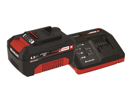 Einhell 4512042 Power X-Change Battery & Charger Starter Kit 18V 1 x 4.0Ah Li-ion