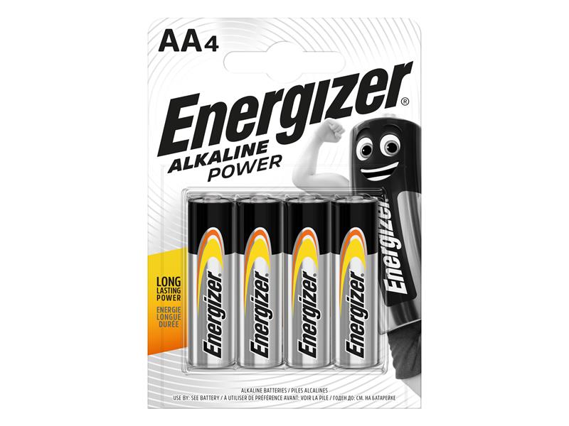 Energizer� S8992 AA Cell Alkaline Power Batteries (Pack 4)
