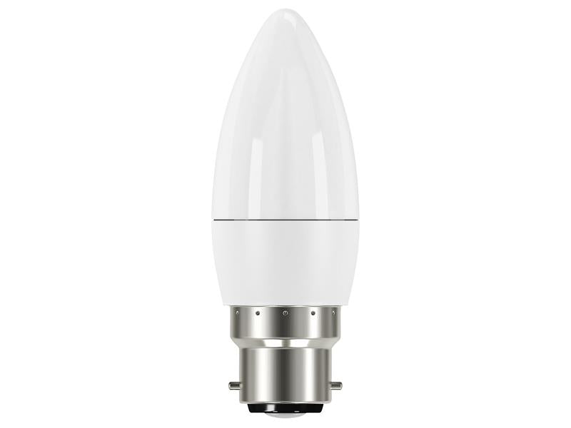 Energizer� S8843 LED BC (B22) Opal Candle Non-Dimmable Bulb, Warm White 250 lm 3.3W