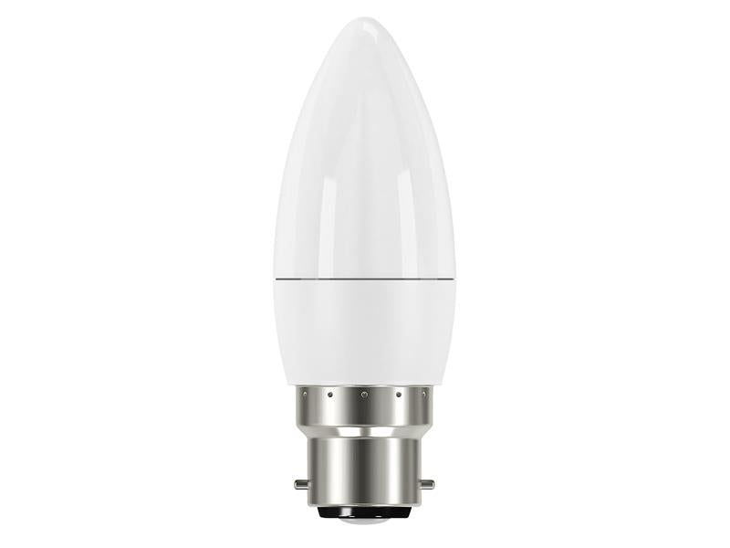 Energizer� S8850 LED BC (B22) Opal Candle Non-Dimmable Bulb, Warm White 470 lm 5.2W