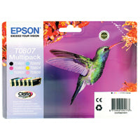 Epson T0807 Ink CMYK/Lt Cy/Lt Mag