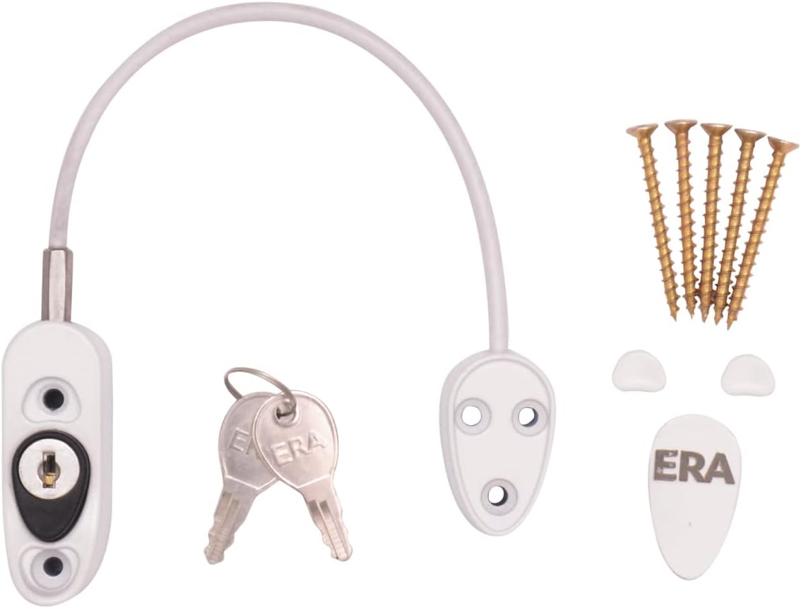 ERA Cable Window and Door Restrictor White