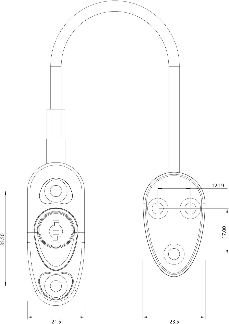 ERA Cable Window and Door Restrictor White