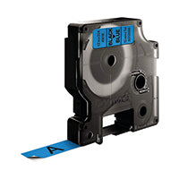 Dymo 4500 Label Tape 12mm Black Blue