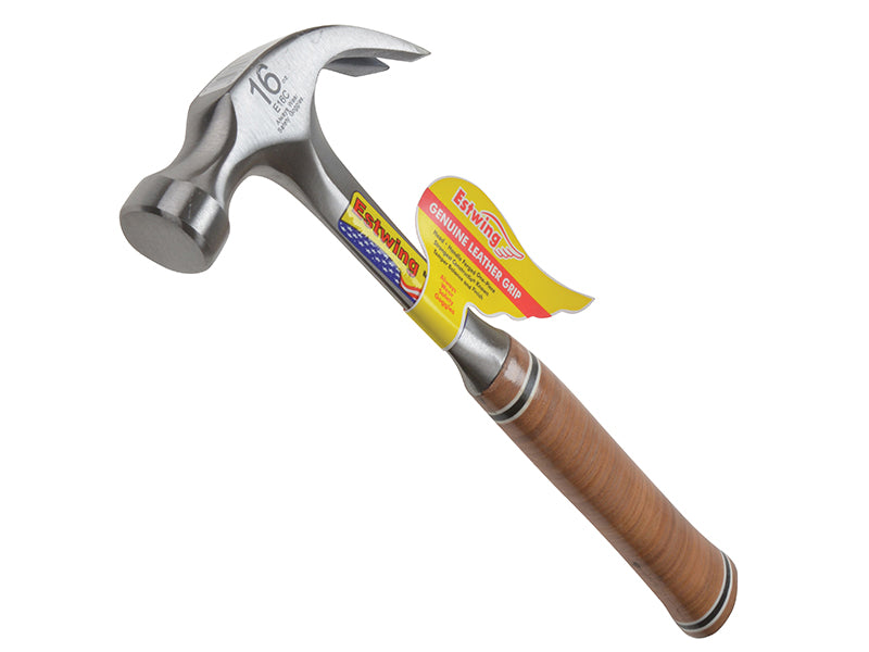 Estwing E16C E16C Curved Claw Hammer - Leather Grip 450g (16oz)