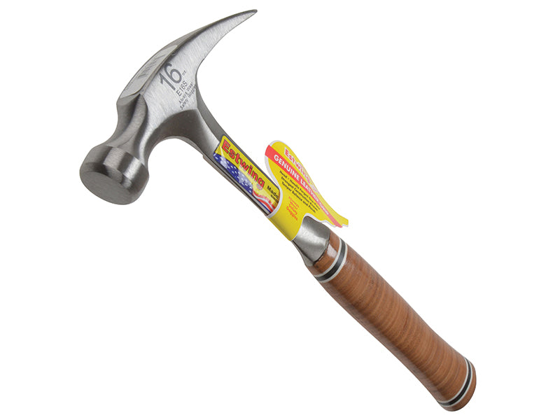 Estwing E16S E16S Straight Claw Hammer - Leather Grip 450g (16oz)