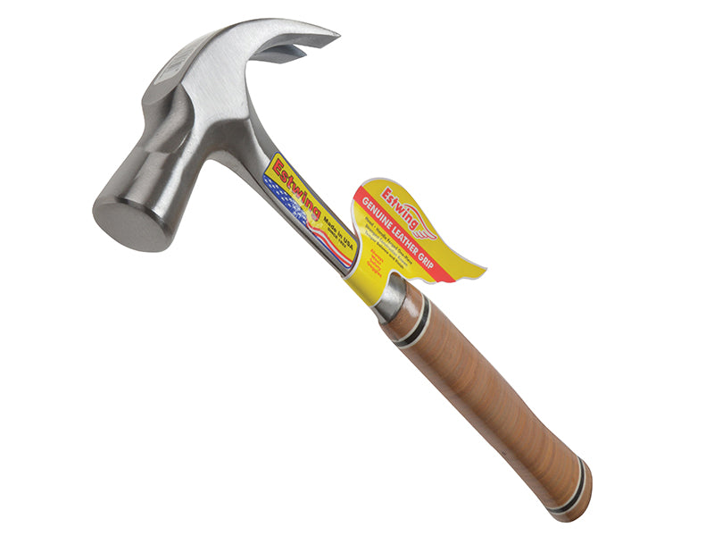 Estwing E24C E24C Curved Claw Hammer - Leather Grip 680g (24oz)