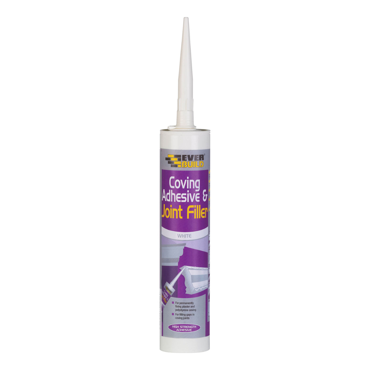 EVERBUILD Coving Adhesive & Joint Filler Polystyrene Plaster Joints Cornice