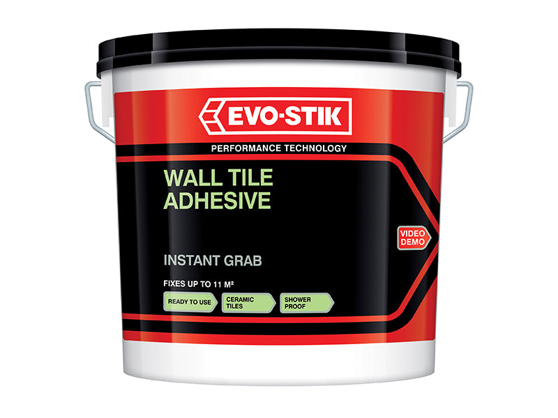 EVO-STIK 30812628 Instant Grab Wall Tile Adhesive 5 litre