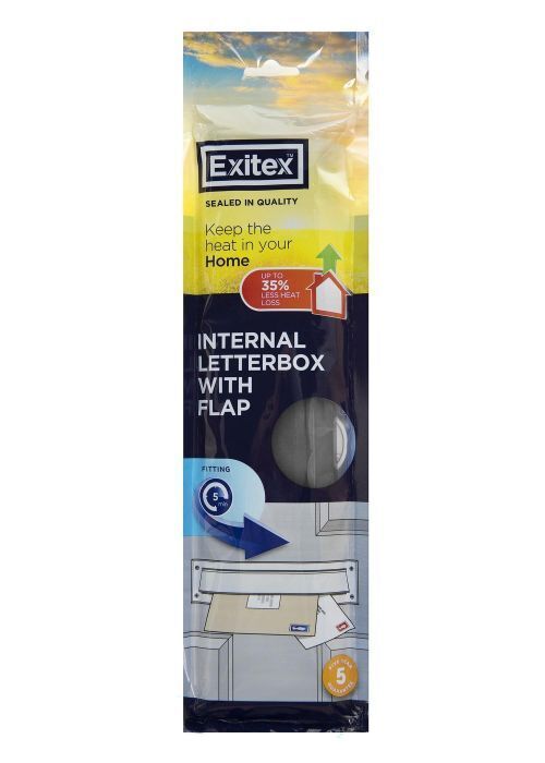 Exitex Internal Letterplate Seal With Flap - White (343Mm x 80Mm)