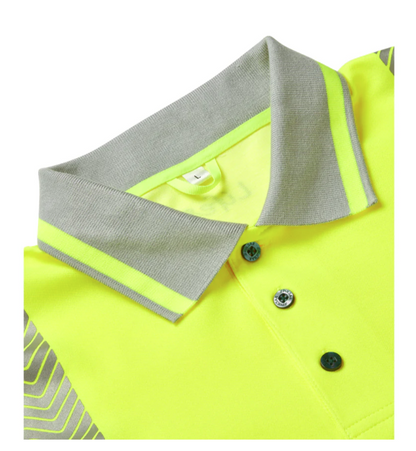 Pulsar Hi Vis Short Sleeve Polo Shirt Yellow sz M High Visibility Workwear