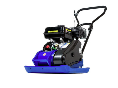 Hyundai HYCP9070 196cc Petrol Plate Compactor / Wacker Plate 81.5kg with Wheel Kit, Paving Pad & 300 mm Compaction Depth