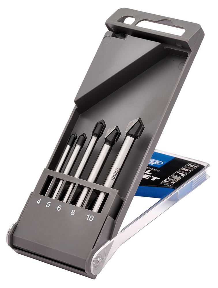 Draper CERAMIC DRILL BIT SET - 5PCS 10180 10180 TCT Ceramic Drill Bit Set (5 Piece)