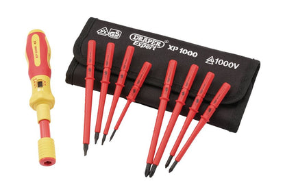 Draper XP1000 9PC TORQ VDE SD SET 65372 65372 VDE Interchangeable Torque Screwdriver Set (9 Piece)