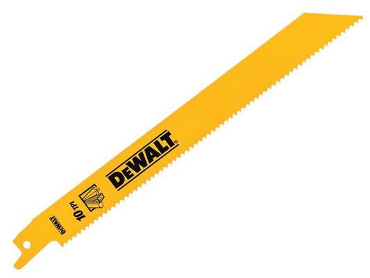DeWalt DT90383-QZ Bi-Metal General Purpose Reciprocating Blade 203mm x 10 TPI (Pack 5)