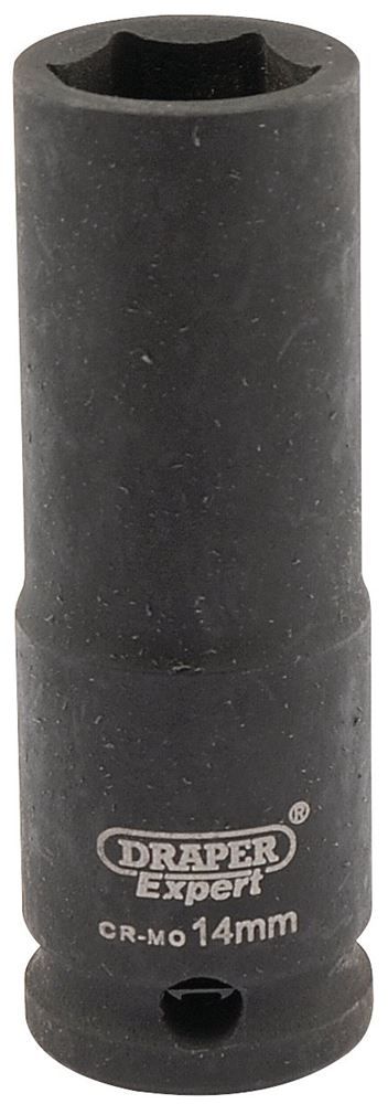 Draper 14MM IMPACT DEEP SOCKET 3/8DR 06887 3/8" Sq. Dr. Draper Expert HI-TORQÂ® Metric Deep Impact Sockets
