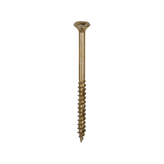 TIMCO Velocity Screw PZ2 CSK ZYP 5.0 x 75 Gold Pack 200