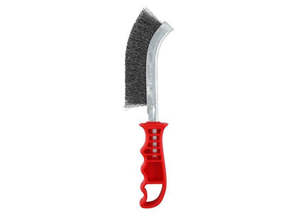 Faithfull FAIWBHANDS Wire Scratch Brush Steel Red Handle |