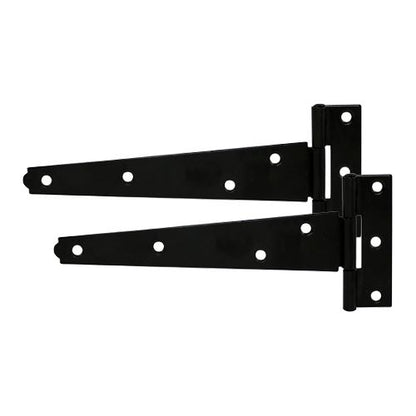 TIMCO Light Tee Hinge Pair Black 8" Black Pack 1