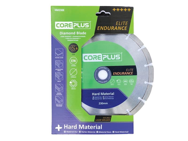 CorePlus CORDBHM230E HM230E Elite Hard Material Diamond Blade 230mm