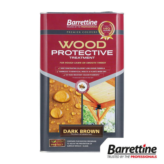 TIMCO Wood Protective Dark Brown Brown 5L Pack 1.0